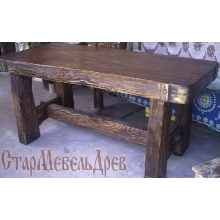 Столы под старину из дерева - купить кухонный стол под старину в Санкт-Петербурге